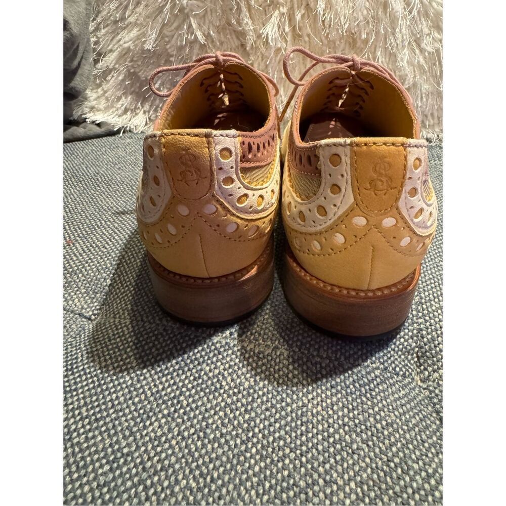 The Office of Angela Scott Mr Doubt in Sorbet gold / metallic/ cream 37.5 / 7.5 - Picture 6 of 11